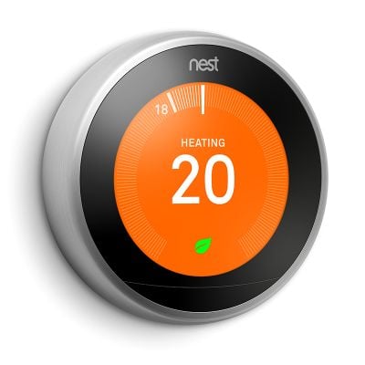 Google Nest Learning Thermostat Stainless Steel - T3028GB