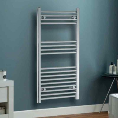 Towelrads Independent Straight Heated Towel Rail 1000x600mm - Chrome - 130050