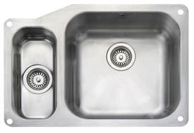 Rangemaster Atlantic Classic 1.5 Bowl Stainless Steel Kitchen Sink - UB4015L/