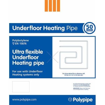 Polyplumb UFH15015B Flexible Underfloor Heating Pipe 15mm x 150m - UFH15015B