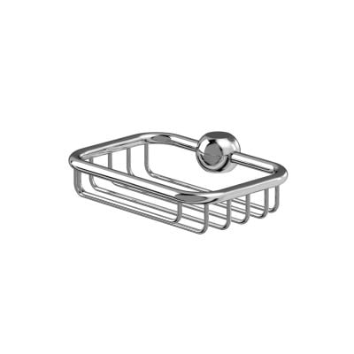 Burlington Soap Basket For Vertical Riser - Chrome - V23