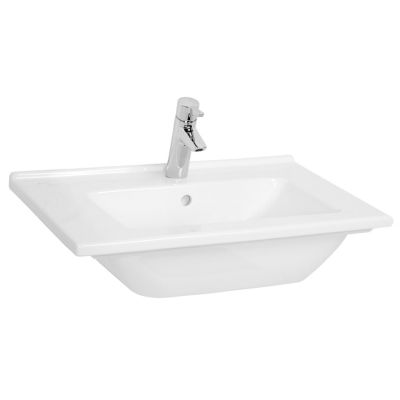 Vitra S50 80cm Vanity Basin One Middle Tap Hole - Basin Only - DISCONTINUED