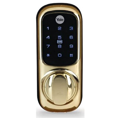 Yale Keyless Connected Smart Door Lock - Polished Brass - YD-01-CON-NOMOD-PB