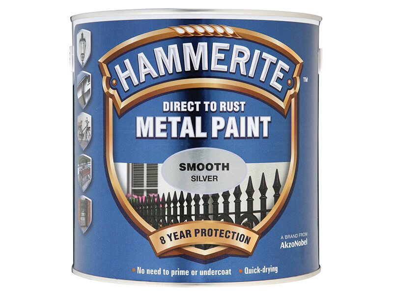 Hammerite Smooth Metal Paint Silver 2 5l Hmmsfs25l Trading Depot - Hammerite High Heat Paint Colours