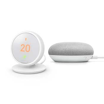 Google Nest Thermostat E & Google Home Mini